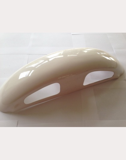 Classic Honda Racing front mudguard white fibre glass in white gel coat PN CHRFR2A